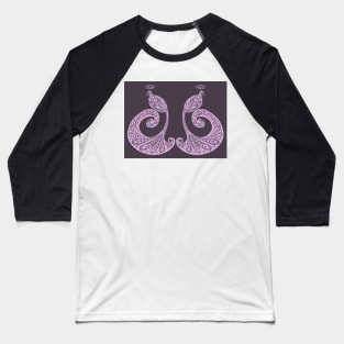 Be Proud - Perfectly Peacocks - Plum/Lilac Baseball T-Shirt